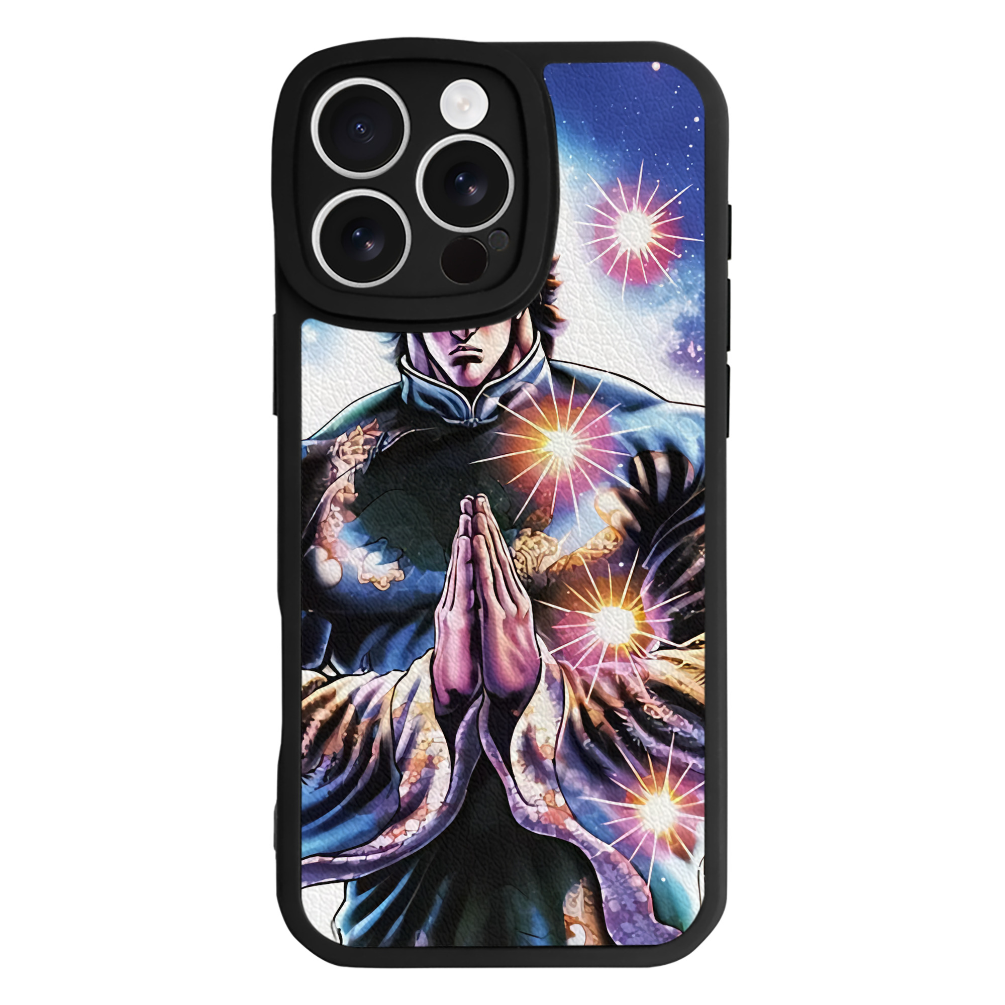 （画像用） 北斗の拳 Fist of the North Star 【iPhone 16シリーズ対応】シリコンスマホケース（レザー調） 材質：シリコン